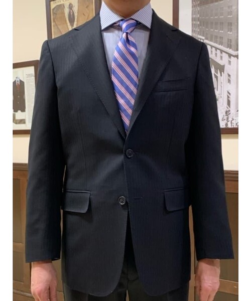 BROOKS BROTHERS(ブルックスブラザーズ)の「ウール/モヘア シャドーストライプ 段返り3釦スーツ TOKYO model(セットアップ・メンズ・ネイビー・36SHT/38SHT/39SHT/40SHT)」の13枚目の写真