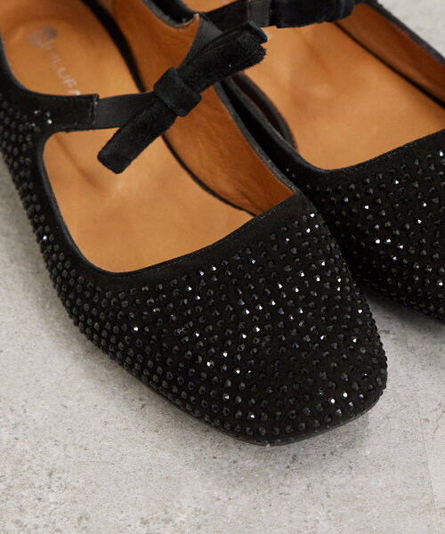 mystic（ミスティック）の「NILFARR　スタッズリボンバレエシューズ（バレエシューズ・レディース・ブラック・38/37/36）」の8枚目の写真