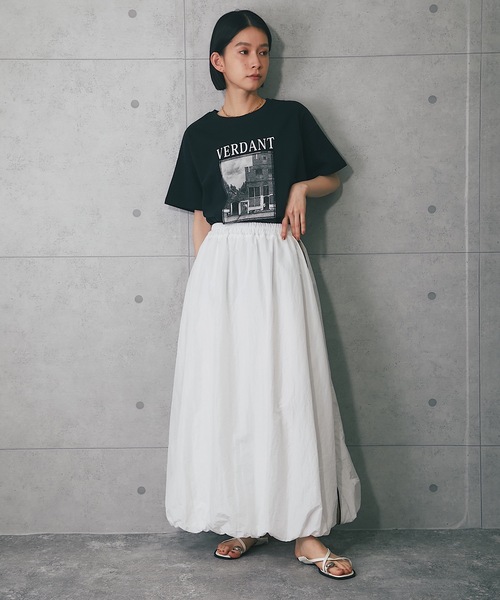ANOTHER S(アナザーエス)の「綿天竺フォトプリントTシャツ(Tシャツ/カットソー・レディース・ホワイト×ブルー/ホワイト×ピンク/グレー/ブラック・FREE)」の21枚目の写真