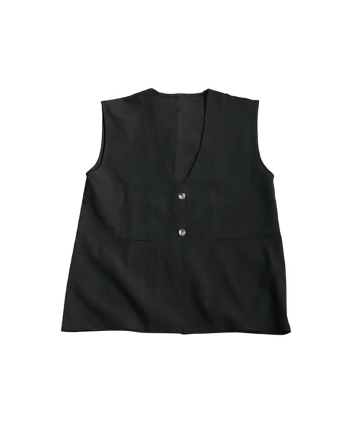 未使用　ナチュカラ　リネンブラックベスト 現行品 ZARA リネンベスト - メルカリ