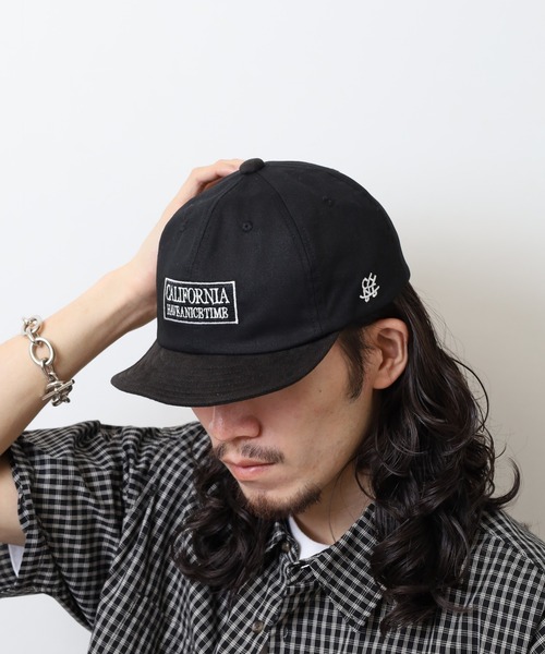 CALIFORNIA HAVE A NICE TIME !（カリフォルニアハブァナイスタイム）の「CALIFORNIA HAVE A NICE TIME! CH SHORT BRIM CAP ツバ短い アンパイア バイカラー（キャップ・メンズ・ブラック/ネイビー・FREE）」の19枚目の写真