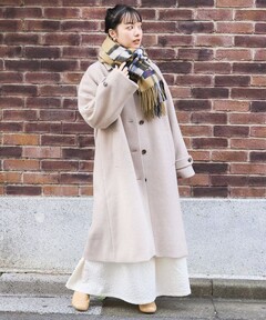 anuke Collarless Shaggy Coat アイボリー　アンヌーク 楽天市場】【即日出荷】anuke アンヌーク Collarless Shaggy Coat 24