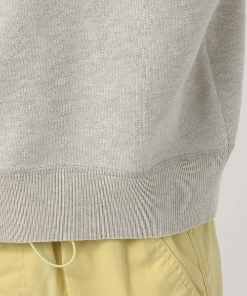 BAYFLOW（ベイフロー）の「[カジュアルになりすぎない]スウェットライクショートスリーブニット（スウェット・レディース・グリーン/オフホワイト/グレー・FREE）」の18枚目の写真