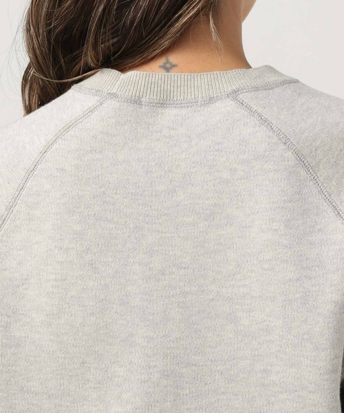 BAYFLOW（ベイフロー）の「[カジュアルになりすぎない]スウェットライクショートスリーブニット（スウェット・レディース・グリーン/オフホワイト/グレー・FREE）」の17枚目の写真
