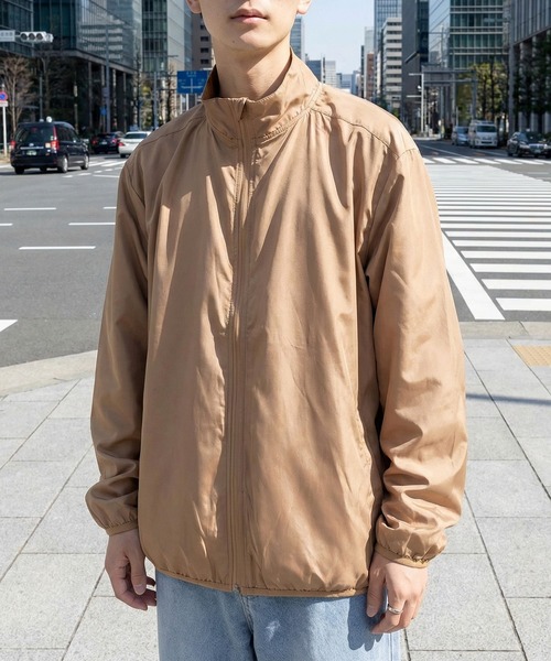 LIFEMAX（ライフマックス）の「【LIFEMAX】リサイクルタフタ スタンドジャケット トレーニングジャケット ゴープコア 撥水 アウトドア キャンプ MJ0085（マウンテンパーカー・メンズ・キャメル/ブラック/オリーブ/アイボリー/ネイビー・S/M/L/XL/XXL）」の19枚目の写真