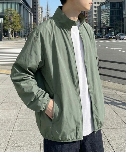 LIFEMAX（ライフマックス）の「【LIFEMAX】リサイクルタフタ スタンドジャケット トレーニングジャケット ゴープコア 撥水 アウトドア キャンプ MJ0085（マウンテンパーカー・メンズ・キャメル/ブラック/オリーブ/アイボリー/ネイビー・S/M/L/XL/XXL）」の9枚目の写真