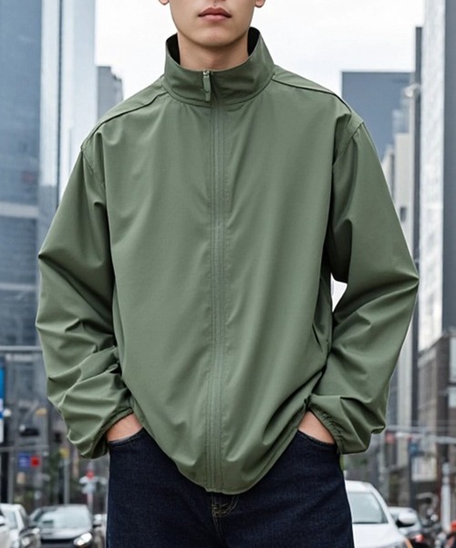 セール】【LIFEMAX】リサイクルタフタ スタンドジャケット