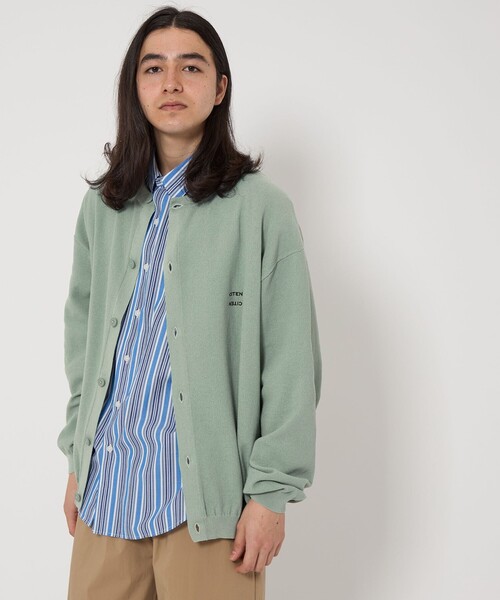 CITEN（シテン）の「＜CITEN＞カノコクルーネックカーディガン（カーディガン/ボレロ・メンズ・ネイビー/ブラック/ライトブルー・M/L）」の10枚目の写真