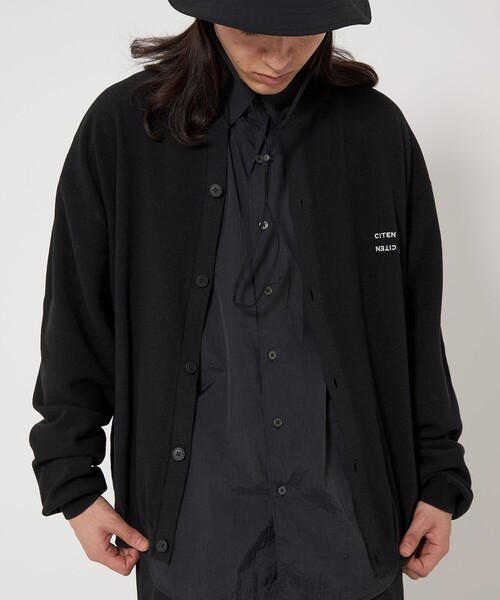 CITEN（シテン）の「＜CITEN＞カノコクルーネックカーディガン（カーディガン/ボレロ・メンズ・ネイビー/ブラック/ライトブルー・M/L）」の8枚目の写真