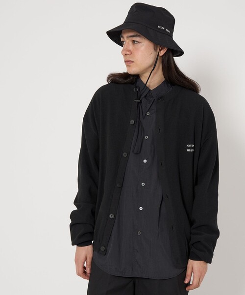 CITEN（シテン）の「＜CITEN＞カノコクルーネックカーディガン（カーディガン/ボレロ・メンズ・ネイビー/ブラック/ライトブルー・M/L）」の7枚目の写真