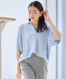 ANY（エニィ）の「【新色追加】スキッパーネック袖タックブラウス（シャツ/ブラウス）」