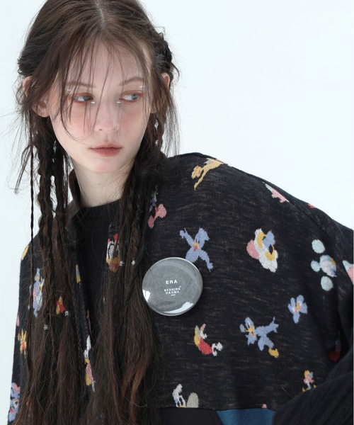 bedsidedrama（ベットサイドドラマ）の「Origin Jacquard Mix Gawn（その他アウター・レディース・ブラック/ブラック系/ホワイト・1/2）」の17枚目の写真