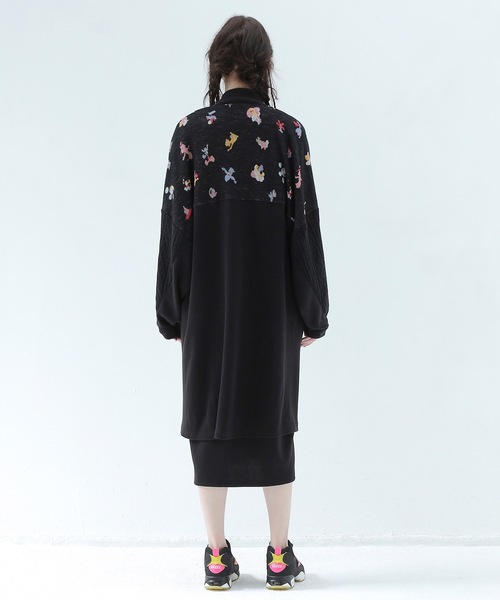 bedsidedrama（ベットサイドドラマ）の「Origin Jacquard Mix Gawn（その他アウター・レディース・ブラック/ブラック系/ホワイト・1/2）」の19枚目の写真