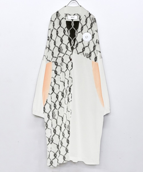 bedsidedrama（ベットサイドドラマ）の「Origin Jacquard Mix Gawn（その他アウター・レディース・ブラック/ブラック系/ホワイト・1/2）」の11枚目の写真