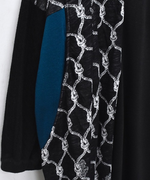 bedsidedrama（ベットサイドドラマ）の「Origin Jacquard Mix Gawn（その他アウター・レディース・ブラック/ブラック系/ホワイト・1/2）」の14枚目の写真