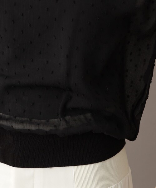 DRESSTERIOR(ドレステリア)の「【シアーシャツ/清涼感】ドットジャカードプルオーバーブラウス(シャツ/ブラウス・レディース・ブラック/ライトベージュ・38/36/34)」の19枚目の写真