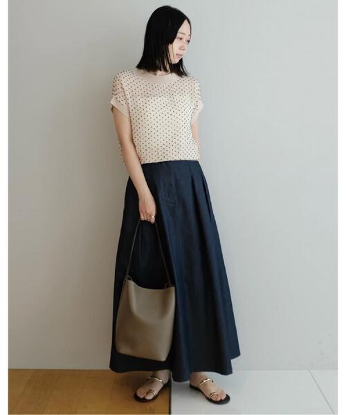 DRESSTERIOR(ドレステリア)の「【シアーシャツ/清涼感】ドットジャカードプルオーバーブラウス(シャツ/ブラウス・レディース・ブラック/ライトベージュ・38/36/34)」の11枚目の写真