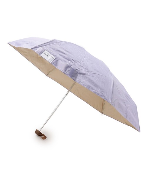 SHOO・LA・RUE（シューラルー）の「【折りたたみ傘/晴雨兼用】【Wpc．】遮光インサイドカラー ミニ（折りたたみ傘・レディース・ライトパープル/ブラック系4/アイボリー系4/ピンク系9/シルバー系4/ゴールド系4・00）」の3枚目の写真