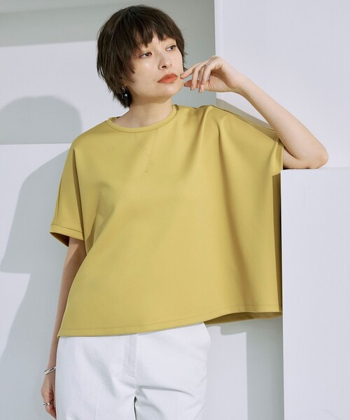ICB(アイシービー)の「サマーダンボール プルオーバー(Tシャツ/カットソー・レディース・アイボリー系/こしょう色系/ブラック系・SMALL/MEDIUM/X-SMALL)」の1枚目の写真