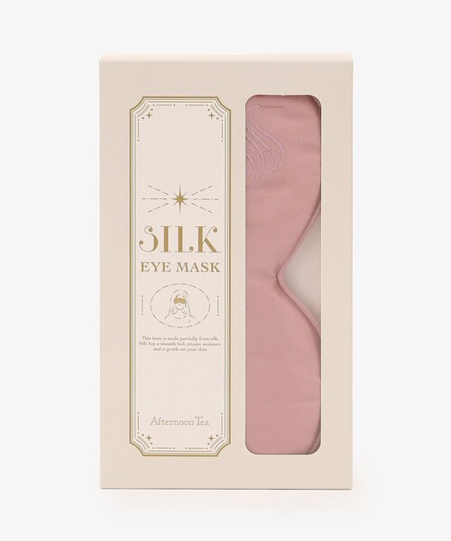 Afternoon Tea（アフタヌーンティー）の「ロゴシルクアイマスク/ヴェロニカ・ハリム（その他ルームウェア・レディース・ベージュ/ピンク・ONE SIZE）」の9枚目の写真