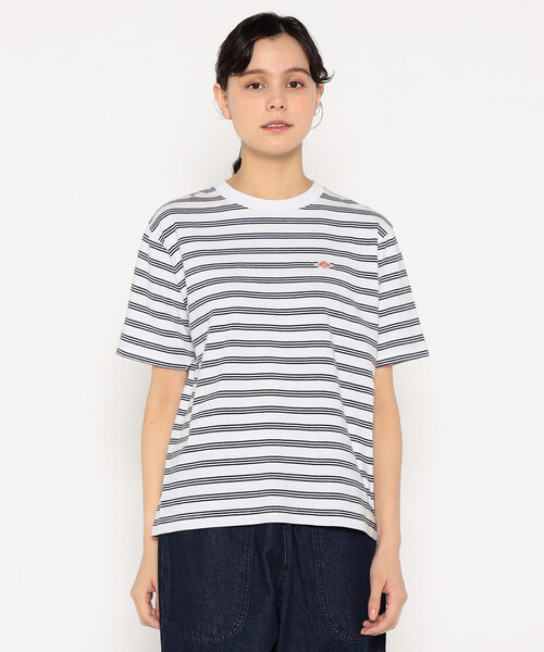 DANTON(ダントン)の「WOMEN'S COTTON JERSEY SHORT T-SHIRT STRIPE(Tシャツ/カットソー・レディース・ホワイト系その他/グレー系その他/ホワイト系その他5/ブルー系その他5/ブルー系その他6・S/M)」の3枚目の写真