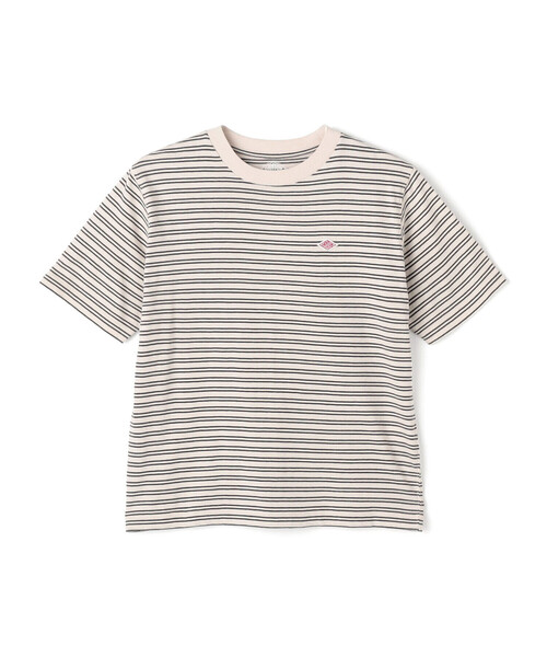 DANTON(ダントン)の「WOMEN'S COTTON JERSEY SHORT T-SHIRT STRIPE(Tシャツ/カットソー・レディース・ホワイト系その他/グレー系その他/ホワイト系その他5/ブルー系その他5/ブルー系その他6・S/M)」の1枚目の写真