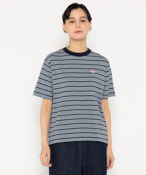 DANTON(ダントン)の「WOMEN'S COTTON JERSEY SHORT T-SHIRT STRIPE(Tシャツ/カットソー・レディース・ホワイト系その他/グレー系その他/ホワイト系その他5/ブルー系その他5/ブルー系その他6・S/M)」の5枚目の写真