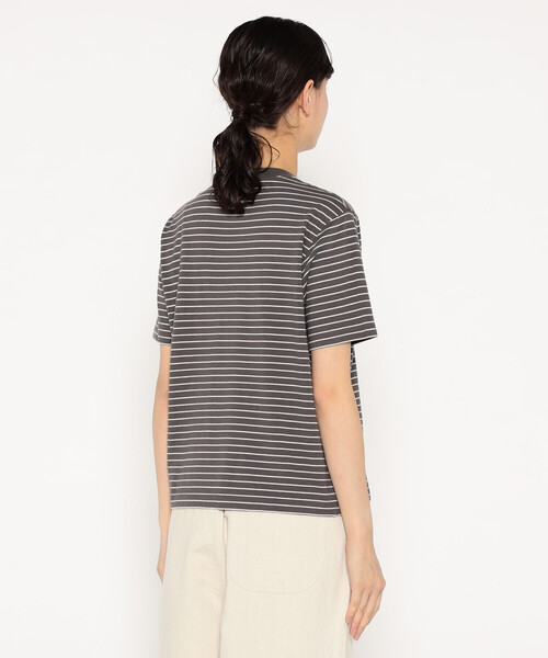 DANTON(ダントン)の「WOMEN'S COTTON JERSEY SHORT T-SHIRT STRIPE(Tシャツ/カットソー・レディース・ホワイト系その他/グレー系その他/ホワイト系その他5/ブルー系その他5/ブルー系その他6・S/M)」の12枚目の写真