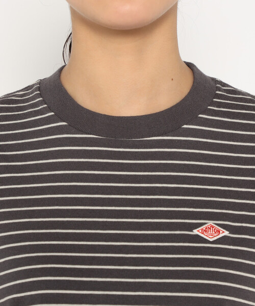 DANTON(ダントン)の「WOMEN'S COTTON JERSEY SHORT T-SHIRT STRIPE(Tシャツ/カットソー・レディース・ホワイト系その他/グレー系その他/ホワイト系その他5/ブルー系その他5/ブルー系その他6・S/M)」の14枚目の写真