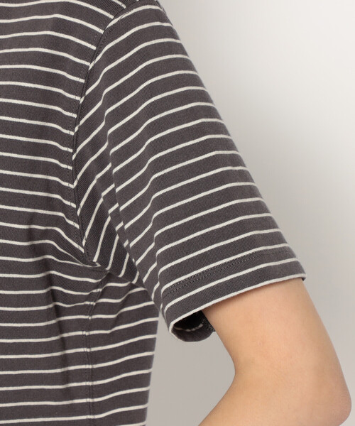 DANTON(ダントン)の「WOMEN'S COTTON JERSEY SHORT T-SHIRT STRIPE(Tシャツ/カットソー・レディース・ホワイト系その他/グレー系その他/ホワイト系その他5/ブルー系その他5/ブルー系その他6・S/M)」の15枚目の写真