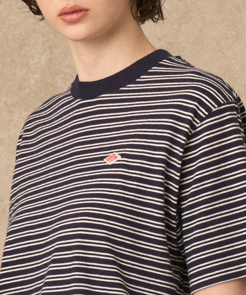 DANTON(ダントン)の「WOMEN'S COTTON JERSEY SHORT T-SHIRT STRIPE(Tシャツ/カットソー・レディース・ホワイト系その他/グレー系その他/ホワイト系その他5/ブルー系その他5/ブルー系その他6・S/M)」の8枚目の写真