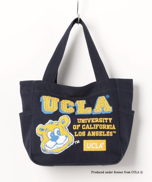 UCLA(ユーシーエルエー)の「【UCLA】 サガラ刺繍 トートバッグ 帆布バッグ(トートバッグ・メンズ・ネイビー/ホワイト系1・フリー)」の2枚目の写真