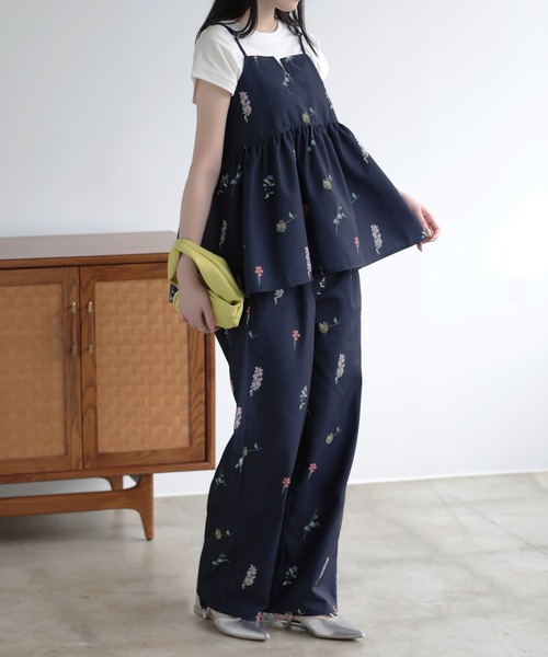 SUNFLOWER EIGHT(サンフラワーエイト)の「花柄パンツ(その他パンツ・レディース・ブラック/オフホワイト/ネイビー・M)」の13枚目の写真