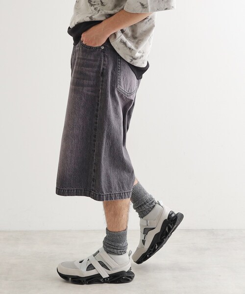 tk.TAKEO KIKUCHI（ティーケータケオキクチ）の「デニムバギーショーツ（デニムパンツ・メンズ・ブルー系その他/ブラック・02/03）」の11枚目の写真
