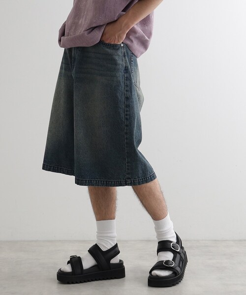 tk.TAKEO KIKUCHI（ティーケータケオキクチ）の「デニムバギーショーツ（デニムパンツ・メンズ・ブルー系その他/ブラック・02/03）」の15枚目の写真