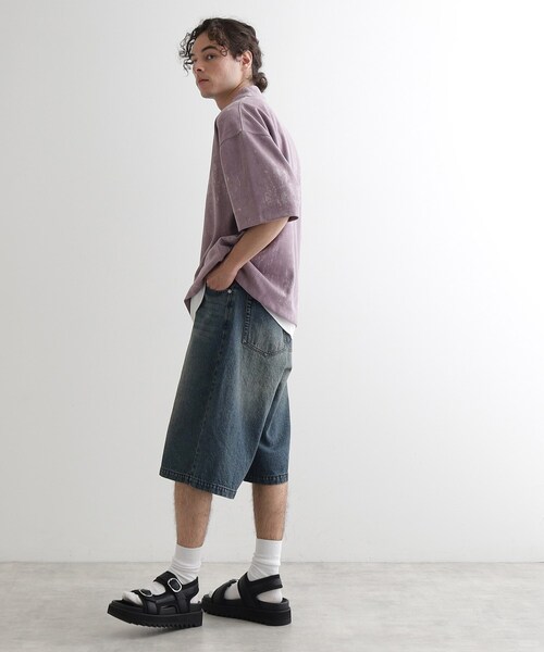 tk.TAKEO KIKUCHI（ティーケータケオキクチ）の「デニムバギーショーツ（デニムパンツ・メンズ・ブルー系その他/ブラック・02/03）」の17枚目の写真