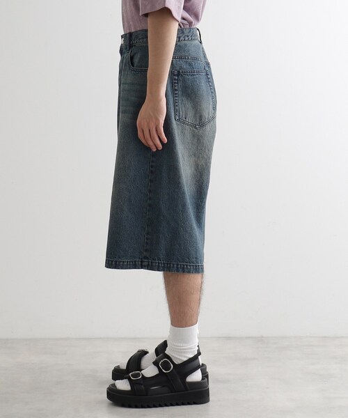 tk.TAKEO KIKUCHI（ティーケータケオキクチ）の「デニムバギーショーツ（デニムパンツ・メンズ・ブルー系その他/ブラック・02/03）」の20枚目の写真