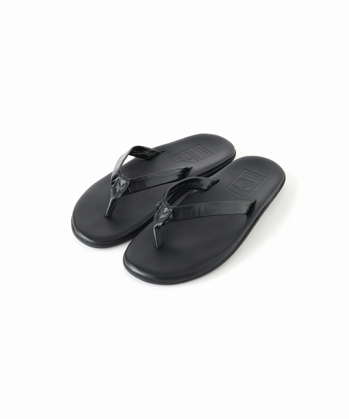 ISLAND SLIPPER(アイランドスリッパ)の「ISLAND SLIPPER(アイランドスリッパ) 別注クロコ ナローストラップサンダル(サンダル・メンズ・ブラック・70/80/90/100)」の10枚目の写真