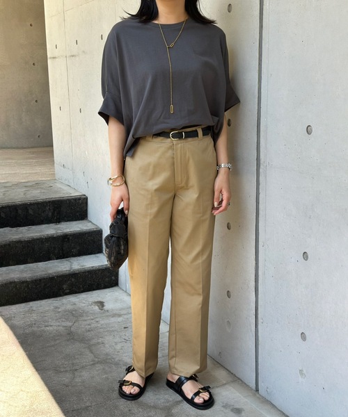 CIENA(シエナ)の「ダブルスリーブクルーネックドルマンプルオーバー(Tシャツ/カットソー・レディース・ホワイト/ブラック/チャコールグレー・FREE)」の15枚目の写真