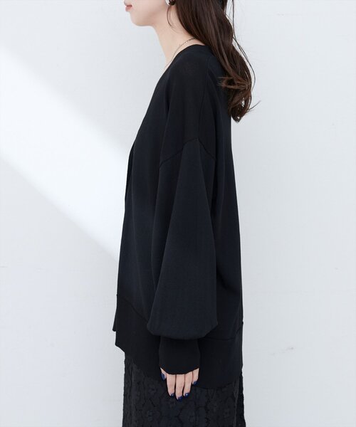 natural couture(ナチュラルクチュール)の「UVアンチピリング金釦カーデ(カーディガン/ボレロ・レディース・ピンク/イエロー/ブラック/オフホワイト・FREE)」の16枚目の写真