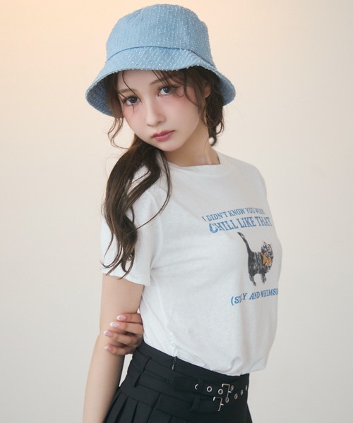 TITTY&CO.（ティティーアンドコー）の「ラメバケットハット（ハット・レディース・ブルー・FREE）」の4枚目の写真