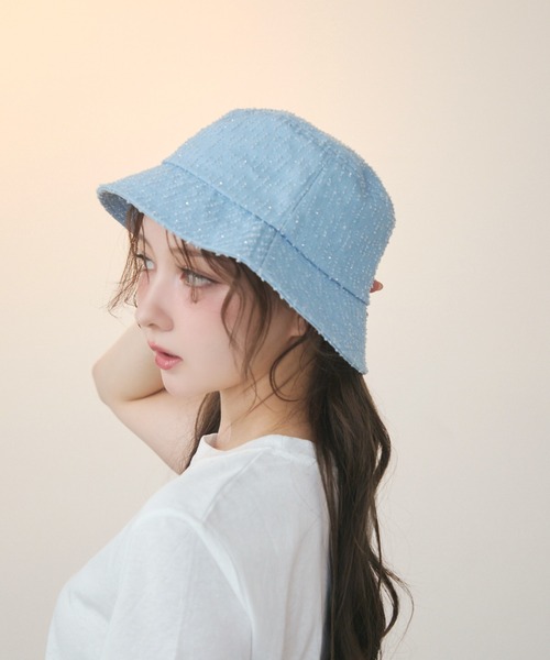 TITTY&CO.（ティティーアンドコー）の「ラメバケットハット（ハット・レディース・ブルー・FREE）」の8枚目の写真