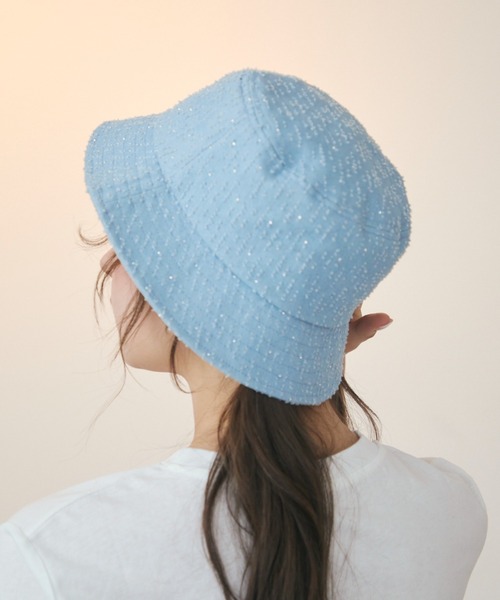 TITTY&CO.（ティティーアンドコー）の「ラメバケットハット（ハット・レディース・ブルー・FREE）」の10枚目の写真
