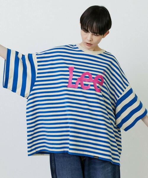 FRAPBOIS（フラボア）の「Lee×FRAPBOIS BIGTシャツ（Tシャツ/カットソー・レディース・ブラック/ブルー・FREE）」の12枚目の写真