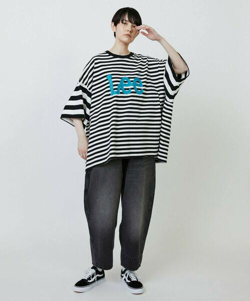 FRAPBOIS（フラボア）の「Lee×FRAPBOIS BIGTシャツ（Tシャツ/カットソー・レディース・ブラック/ブルー・FREE）」の19枚目の写真