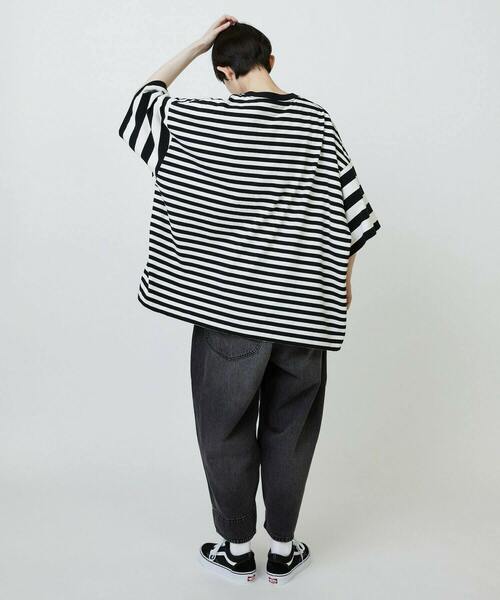 FRAPBOIS（フラボア）の「Lee×FRAPBOIS BIGTシャツ（Tシャツ/カットソー・レディース・ブラック/ブルー・FREE）」の21枚目の写真