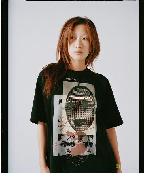 LOOSE JOINTS(ルーズジョインツ)の「MISHA HOLLENBACH - WHAT DID YOU DO AT THE FOUNTAIN S/S TE(Tシャツ/カットソー・メンズ・ブラック・M/L)」の4枚目の写真