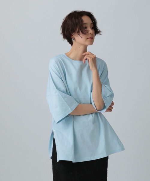 LEPSIM(レプシィム)の「フットボールT 327844(Tシャツ/カットソー・レディース・チャコールグレー/オフホワイト/ブルー/レッド・FREE)」の21枚目の写真