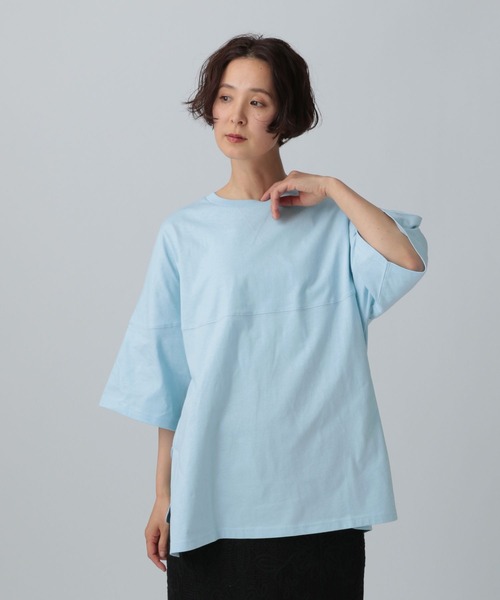 LEPSIM(レプシィム)の「フットボールT 327844(Tシャツ/カットソー・レディース・チャコールグレー/オフホワイト/ブルー/レッド・FREE)」の20枚目の写真