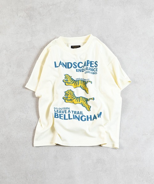 Life Support Products（ライフサポートプロダクツ）の「【プチプラ】ショートスリーブグラフィックＴ（Tシャツ/カットソー・キッズ・チャコール/マスタード/ピンク/ホワイト系その他/レッド/ブラック/エメラルド/オフホワイト/ブルー/杢グレー・80/90/95/100/110/120/130/140/150）」の2枚目の写真